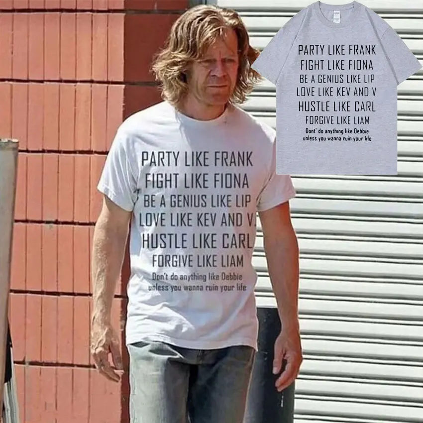 

ТВ-сериал бесстыдный Фрэнк галлагер аналогичен Фрэнку Футболка с принтом в том же стиле Мужская Винтажная Футболка большого размера мужские хлопковые футболки