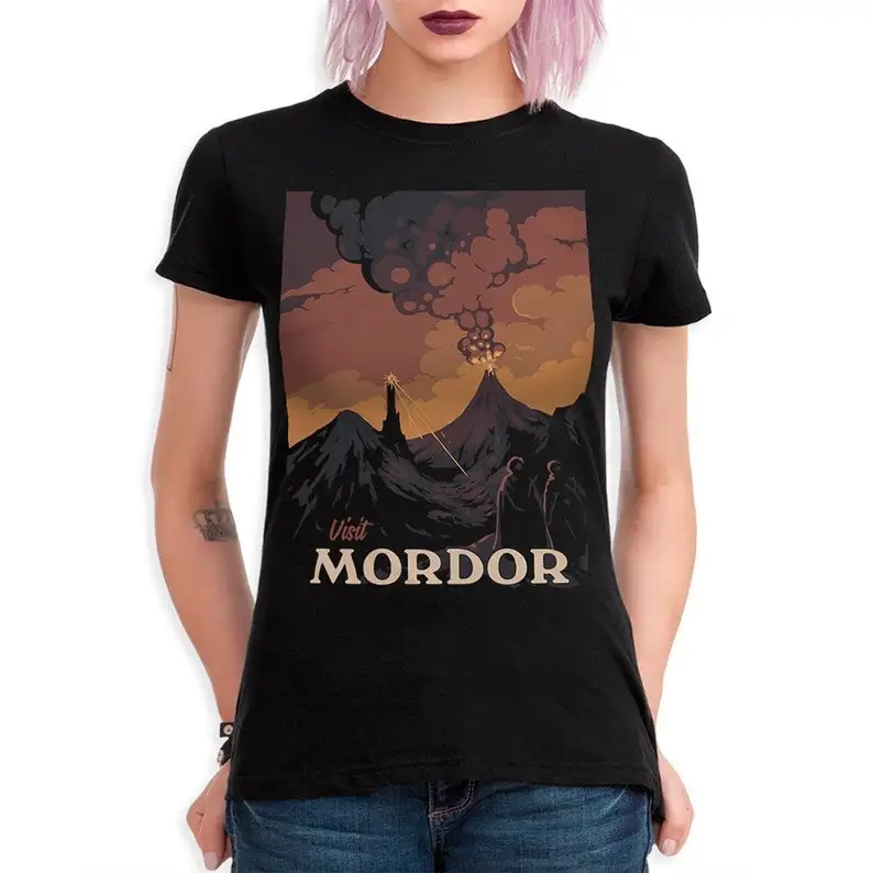 Visit Mordor The Lord of the Rings T-Shirt / Men\'s Women\'s Sizes / Cotton Tee (MRD-421044)