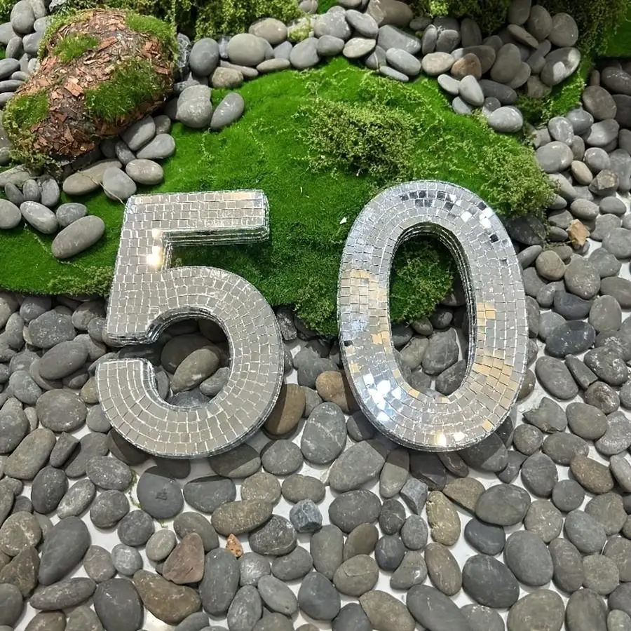 1/5/10/20/50/100pcs 0-9 Numbers, Disco Mirror Tiles - No Electricity Needed - Sparkling Reflective Exquisite Numbers - Perfect f