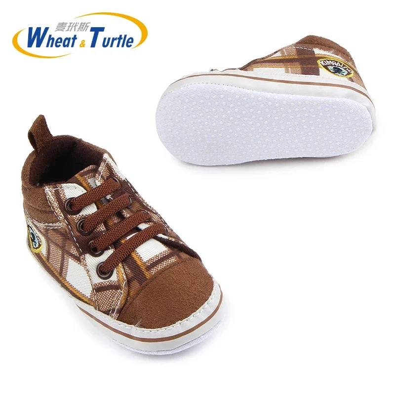 

Baby Boy Girl Plaid Shoes Lace Up First Walkers Sneakers Infant Soft Bottom Prewalker Booties Toddler Newborn