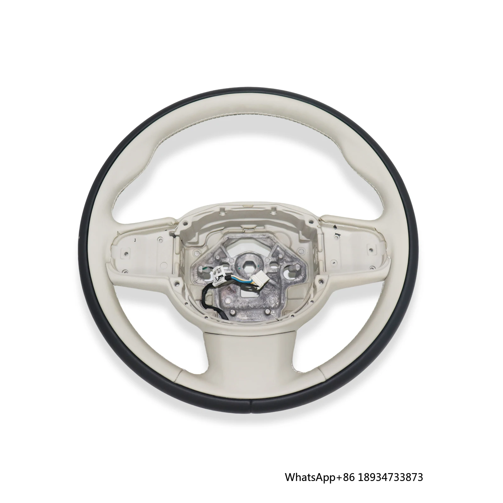 Two-Color Leather Steering Wheel for Volvo S80 XC60 XC90 OE 31407818 Plug-In