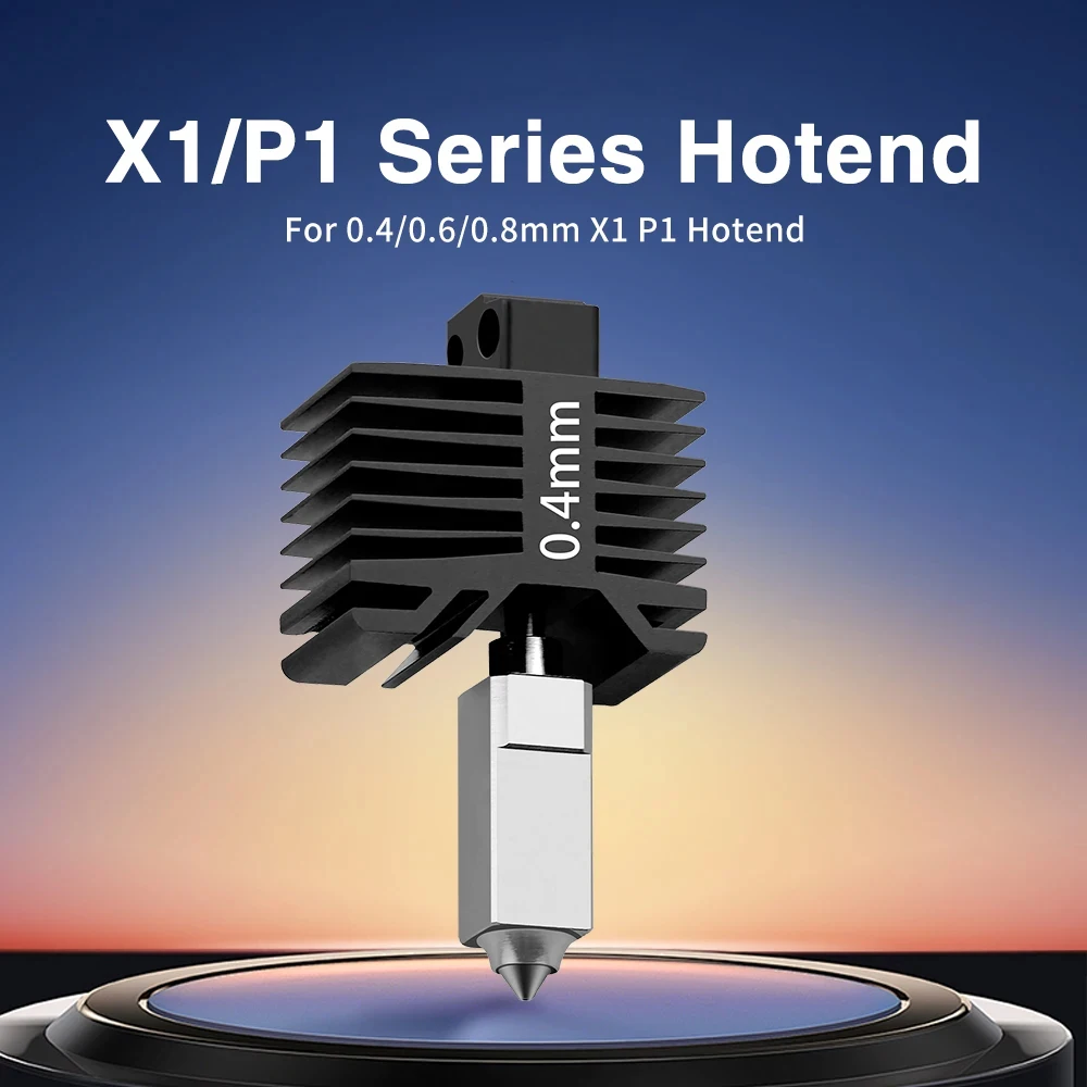 

Upgrade Hotend For Lab X1 X1C/P1 P1P P1S Hot end Print Head With P1 Fan Hardened steel Nozzles for bamboo lab 3D Printer Parts