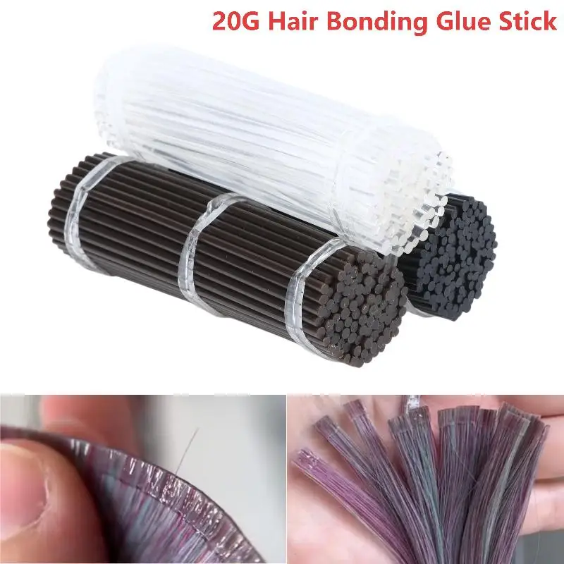 20G Haarverlängerungs-Keratin-Klebestift Schwarz Braun Transparent Haarverbindungs-Klebestift für den Einsatz im Friseursalon zur Haarverlängerung – Detail 7
