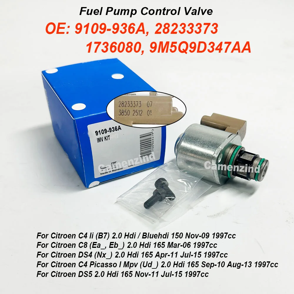 

9109-936A 28233373 9M5Q9D347AA 9307Z519B Suction Control Valve For Delphi For Nissan Kubistar Kasten Micra III Note 1.5dCi