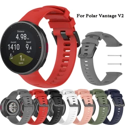 Silicone Strap For Polar Vantage V2 Smartwatch Quick Release Bracelet  For Vantage V 2 Band Correa Watch Accessories