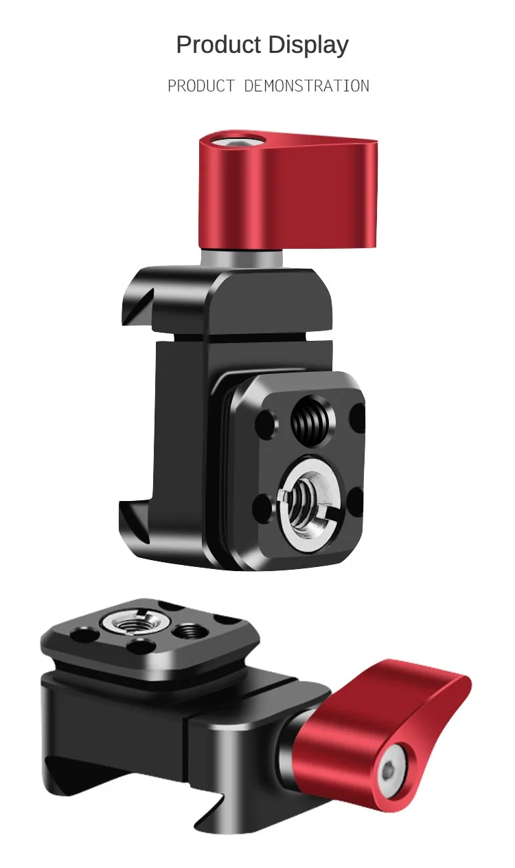 Kameraklemme Schnellspanner NATO Rail Clip Mount 1/4 3/8 Loch für 20 mm Videolicht Mikrofon Monitorhalter Gimbal Slider Verlängerung – Detail 11