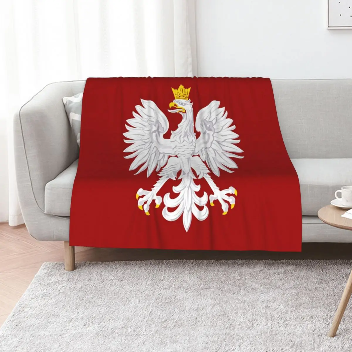 Polish Eagle Throw Blanket halloween Decoratives Personalized Gift Beautifuls Multi-Purpose Picnic Blankets