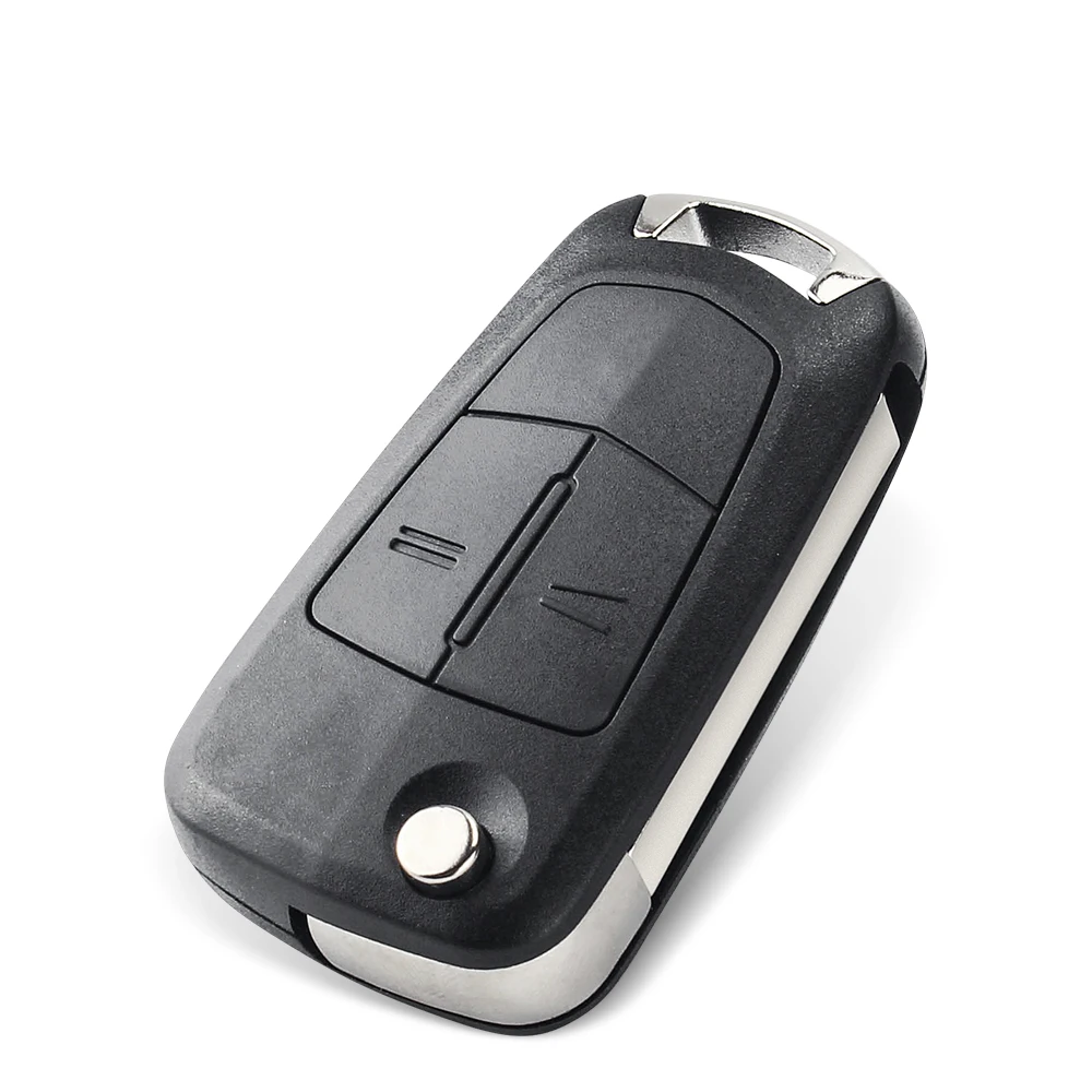 KEYYOU With Cutting Service Remote Key Shell For Vauxhall Opel Vectra C 2002-2008 3 Buttons Folding Car Keys Case HU100 Blade