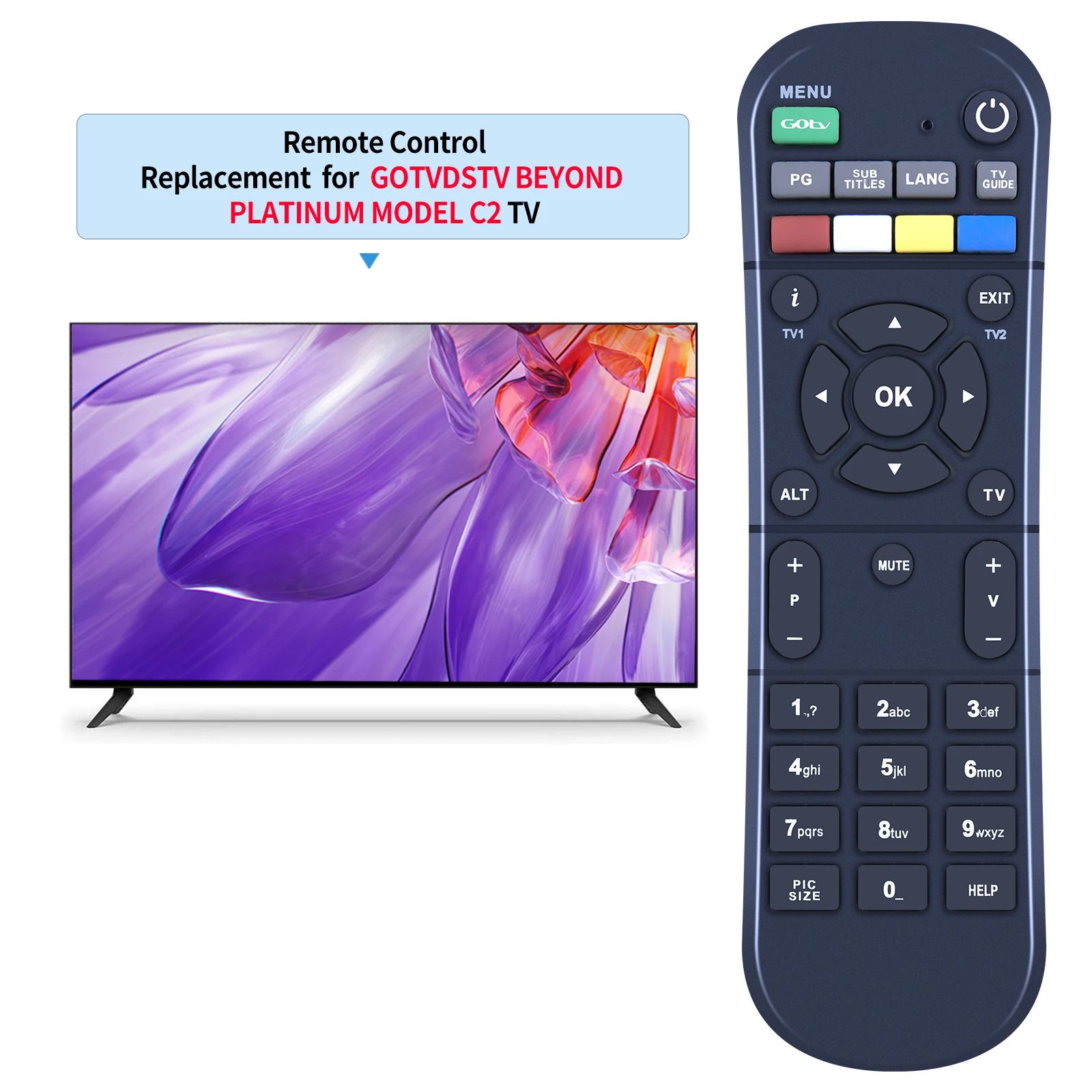 New Remote Control for GOTV/DSTV Beyond Platinum Model C2