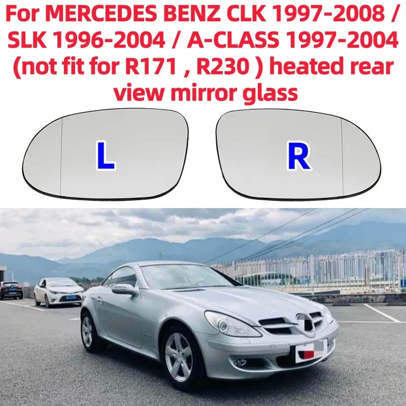 

Зеркальный элемент с подогревом для Mercedes-Benz CLK 1997-2008 / SLK 1996-2004 / A-Class 1997-2004 (не подходит для R171, R230)