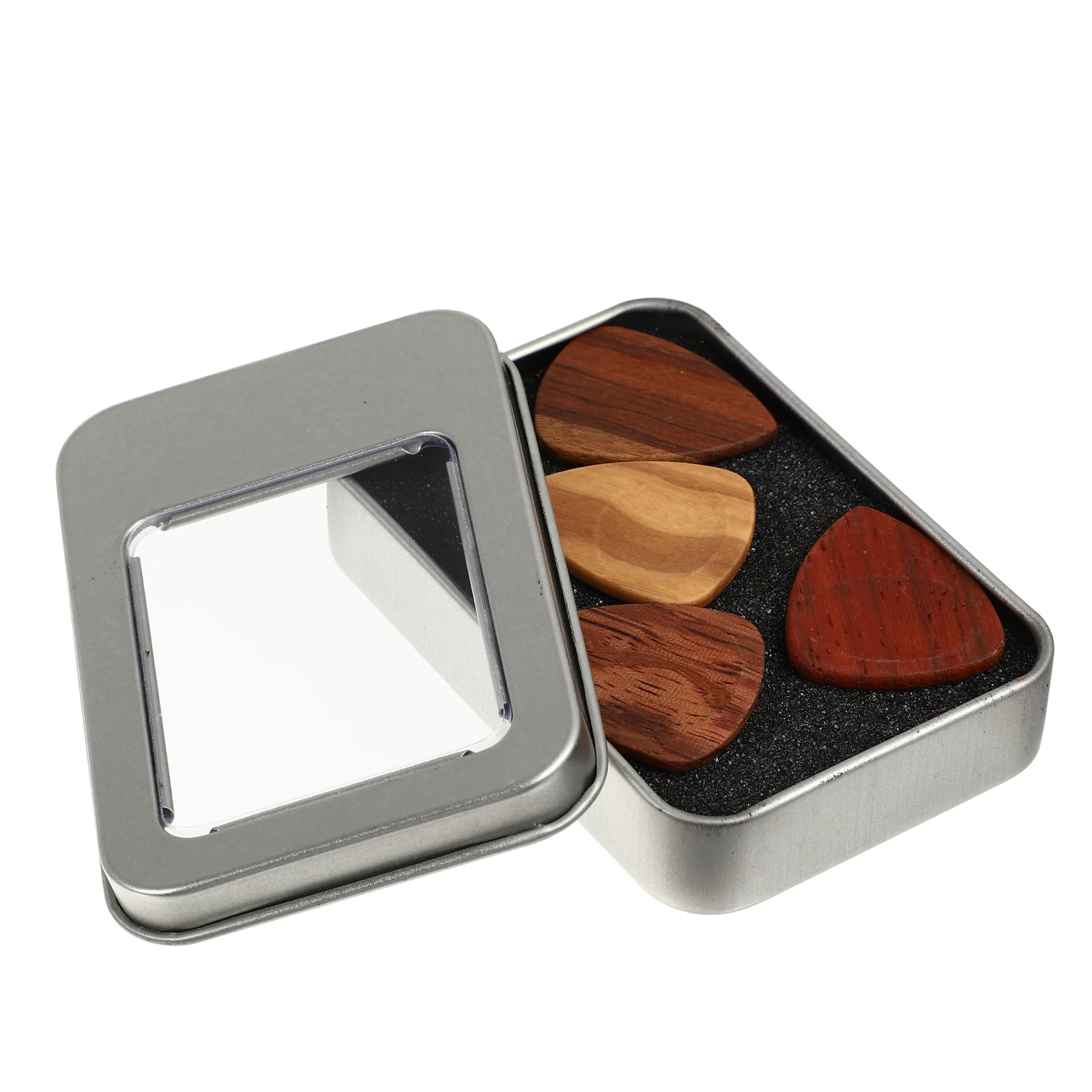 

Wooden Guitar Picks Small Size Durable Clear Sound Lightweight Folk Electric Plectrum Solid Wood Accessory Guitar Parts
