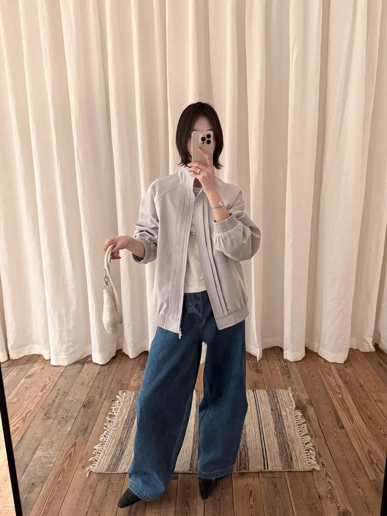 

Женская весенняя куртка Lilian с воротником-стойкой, на молнии, с длинными рукавами, в повседневном стиле, однотонная, для города, модная верхняя одежда