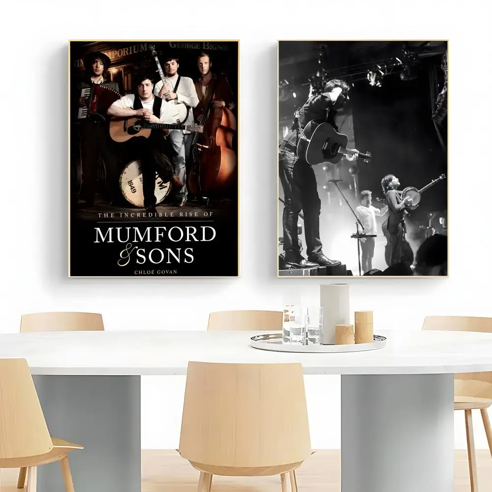 Folk Anthemic Band M-Mumford & Sons Poster Wall Art Print Poster Decorative Mural Home Decor Gift Unframed