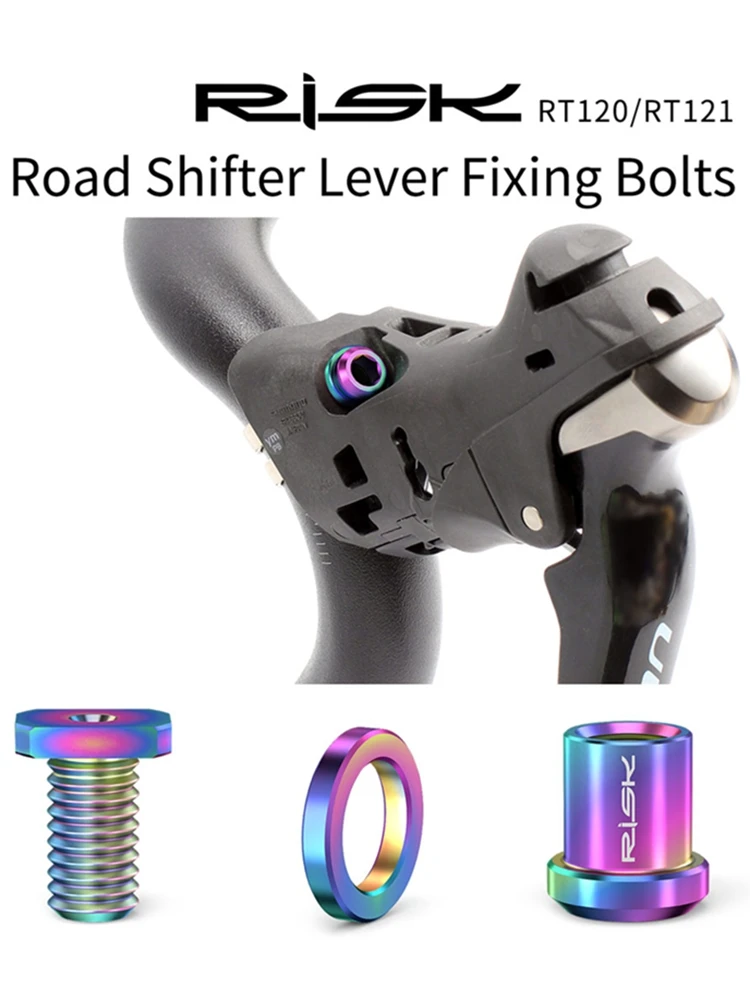 AliExpress RISK Road Bike Road Shifter Lever Fixing Bolts Titanium Screw Shift Lever Clamp Ring Mounting Screw R8000 FORCE Titanium Screw
