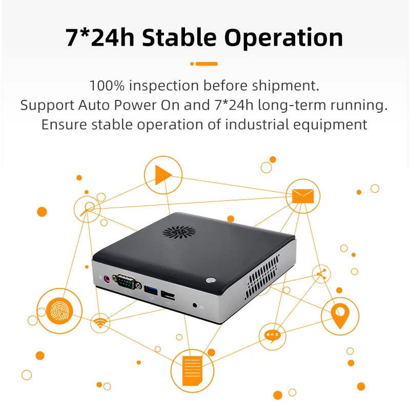 كمبيوتر جيب صغير Windows10 N2840 ثنائي النواة 4 جيجا بايت رام 64 جيجا بايت Ssd واي فاي Rj45 جيجابت لان كمبيوتر صغير #5