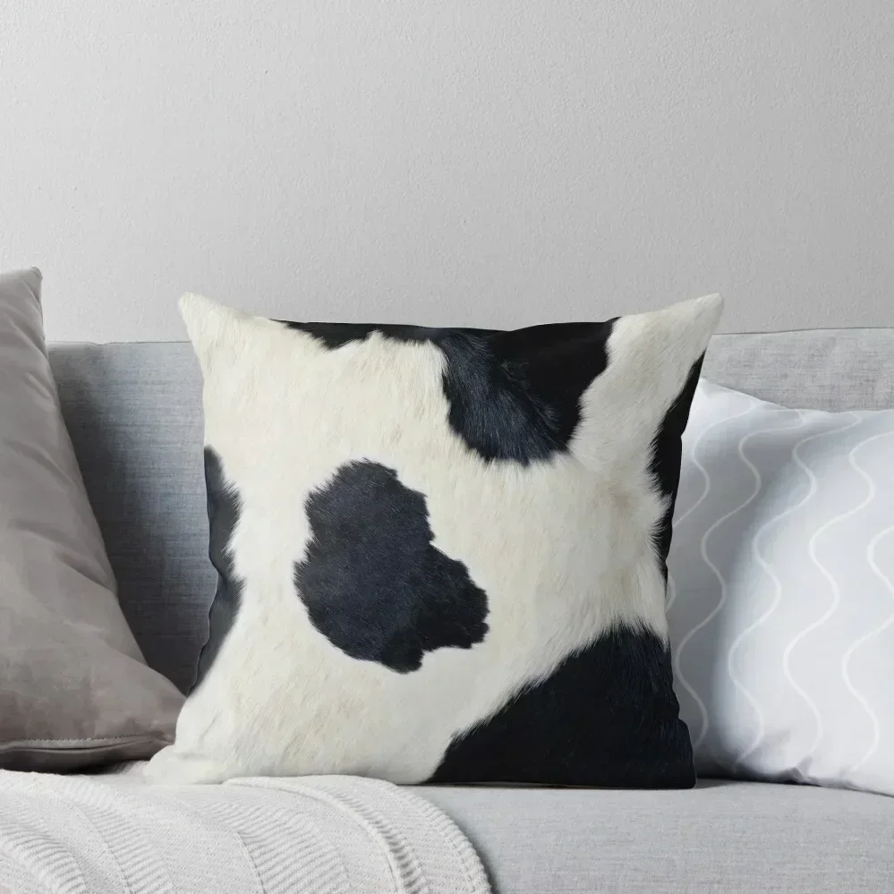 

Cow Hide Black & White Throw Pillow Sofas Covers Decorative Sofa Cushion pillow