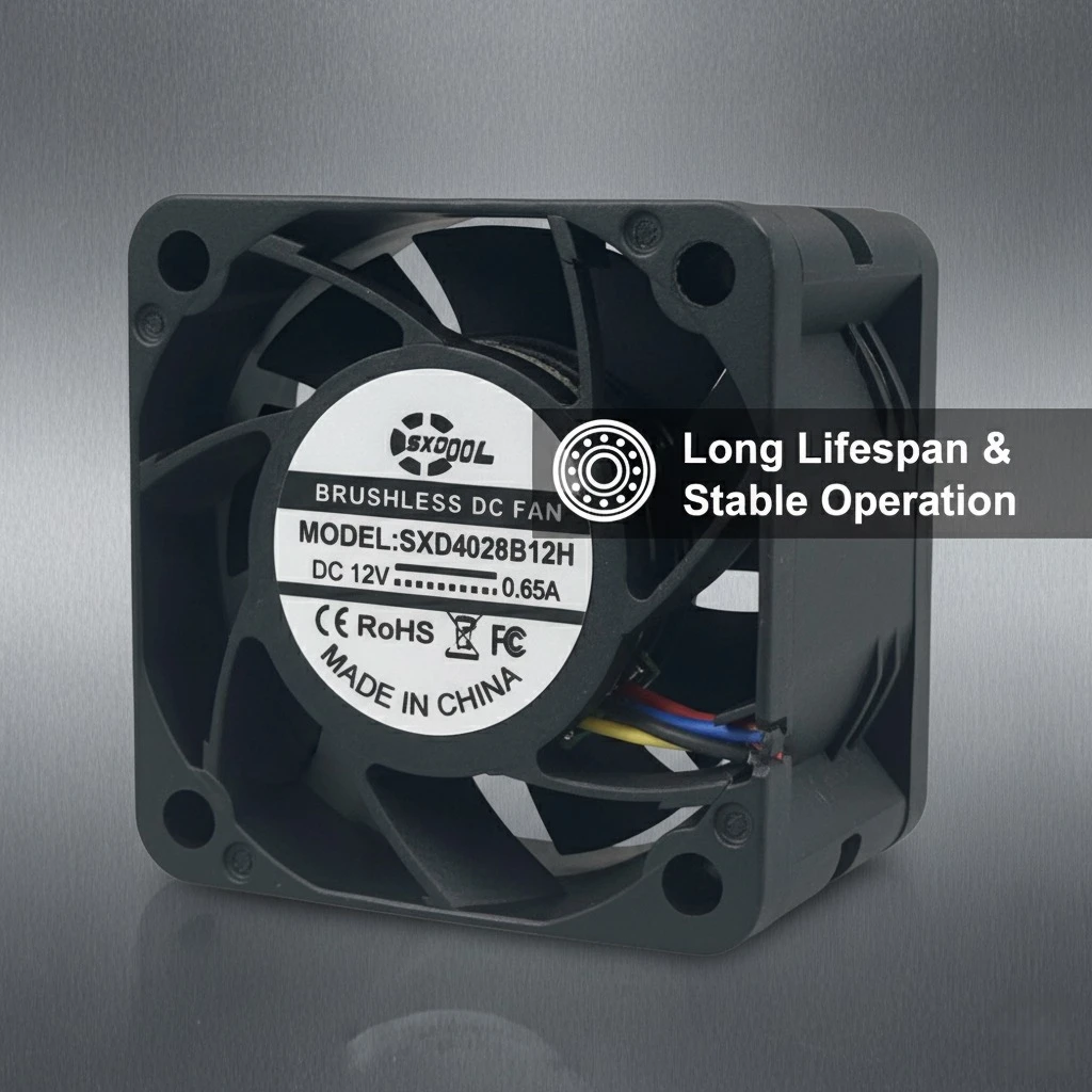 

Для SXDOOL 4028 высокоскоростной охлаждающий вентилятор 12 В/48 В с двумя шарикоподшипниками ШИМ 17000-22000 об/мин 26-29,6 куб.см 1U сервер RC охлаждение