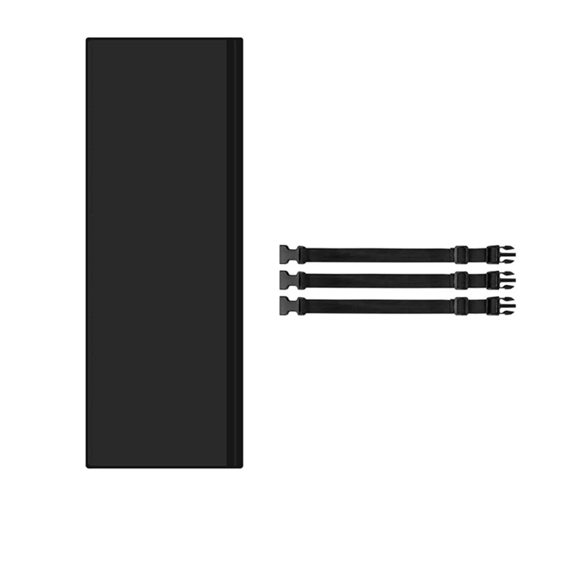 طقم خرطوم عازل لخرطوم التيار المتردد المحمول من PORK، سهل التركيب مع 3 أشرطة قابلة للتعديل، أسود