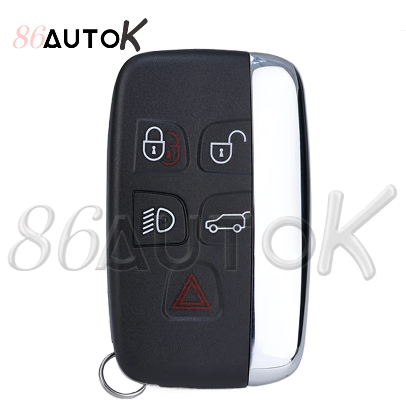 Car Key Shell Case Housing Cover for Jaguar XJ XJL XF Car Key Case for Range Rover Sport Evoque for Land Rover LR4 5 Buttons