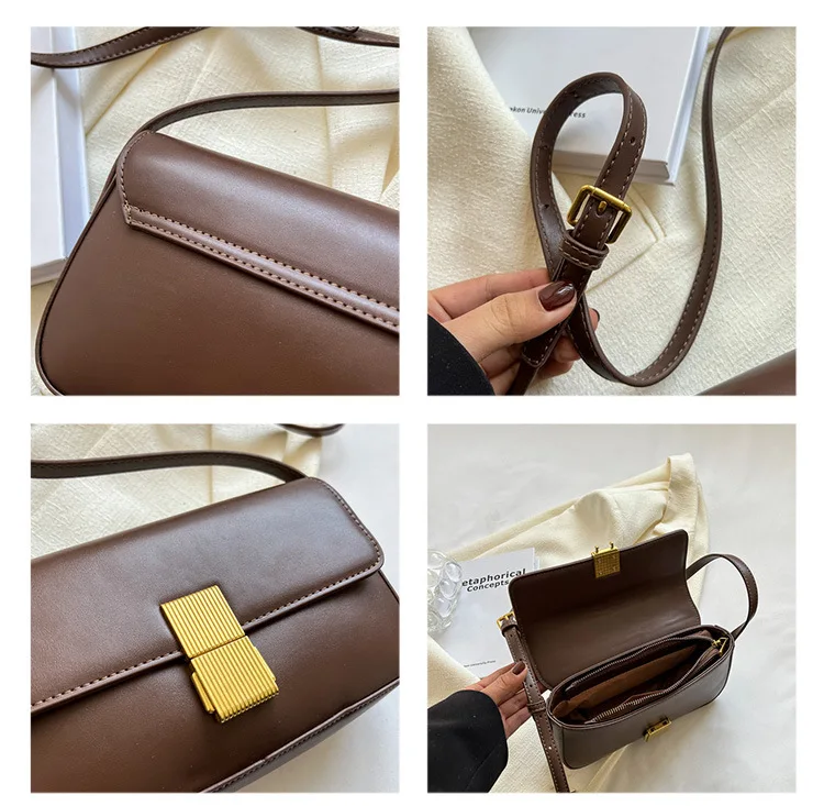 NEW Design 2023 New Luxury Handbags Bolso Replica Fashion Retro Handbag Female Shoulder Bag hot Bag chain style bag