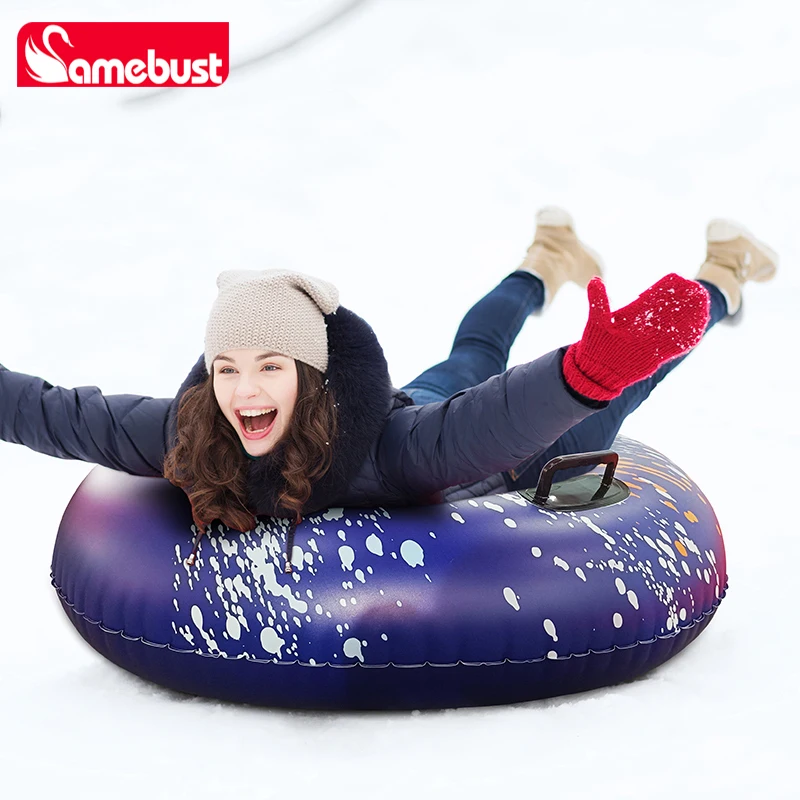 

Camebust Snow Tube 47 Inch Inflatable Ski Tube, Handle Design Sledding Tube, Floating Snow Tube Outdoor Inflatable Ski Rings