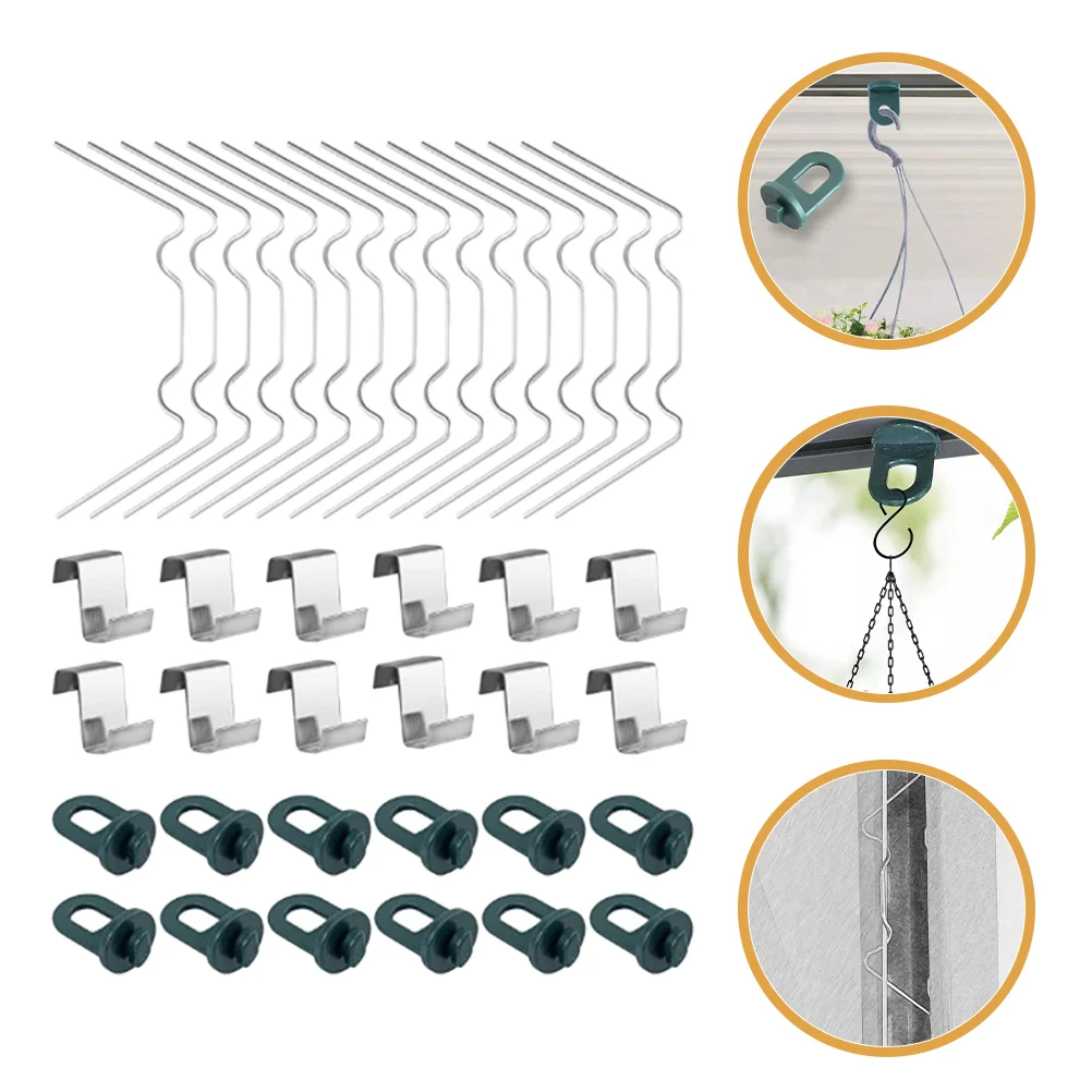 

Cord Clips Greenhouse Fixing Buckle Glass W Wire Pane Clamp Stainless W-wire Clamps Steel