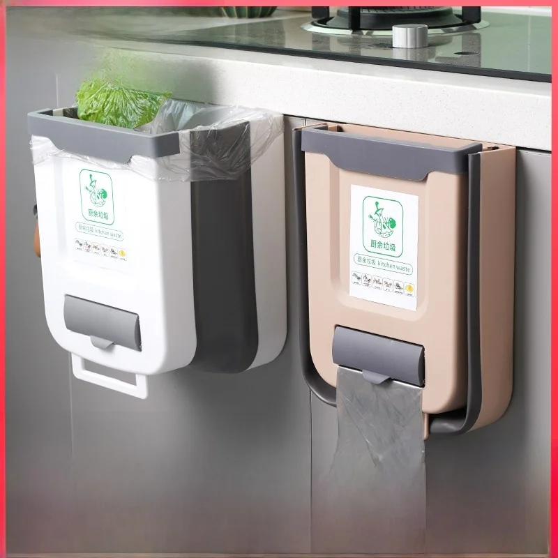 kitchen-bathroom-wall-mounted-hanging-trash-can-household-cabinet-door-special-garbage-bin-long-cylinder-shape-1l-capacity