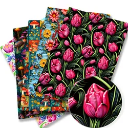 3D Seamless Pattern 50*140cm Polyester Cotton Fabric Hot DIY Sewing Quilting Fabric Needlework Material DIY Cloth Handmade
