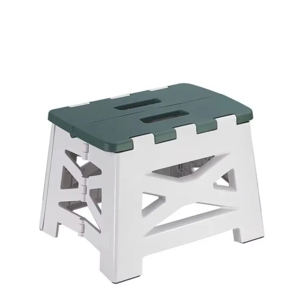 

Plastic Portable Folding Stool with Handle Foldable Leisure Fishing Chair Easy To Carry Step Stool Outdoor Camping Stool Garden