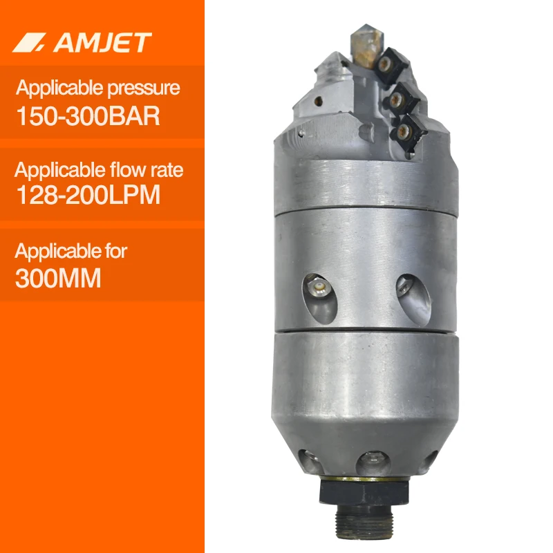 Penetrator Max Rotary Sewer Cleaning Nozzle 128-200lpm Rotating Nozzle M27 Rotating Jet Nozzle for High Pressure Washer