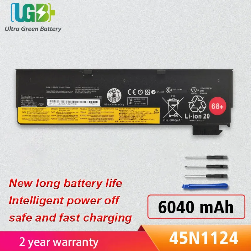 UGB New 45N1124 45N1125 Battery For lenovo ThinkPad T440 T440S X240 X240S S440 S540 X250 45N1132 45N1130 68+