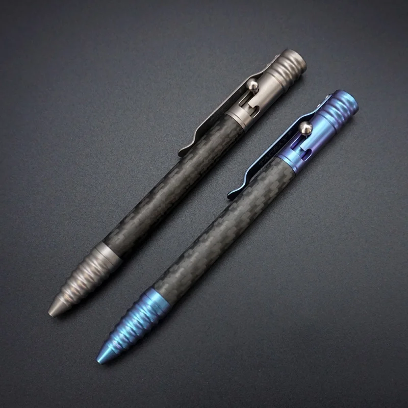 Imagem -02 - Multifuncional Titanium Alloy Tactical Pen Window Breaker Writing Pen Outdoor Edc Tool Dia dos Namorados Presente para Namorado e Pai