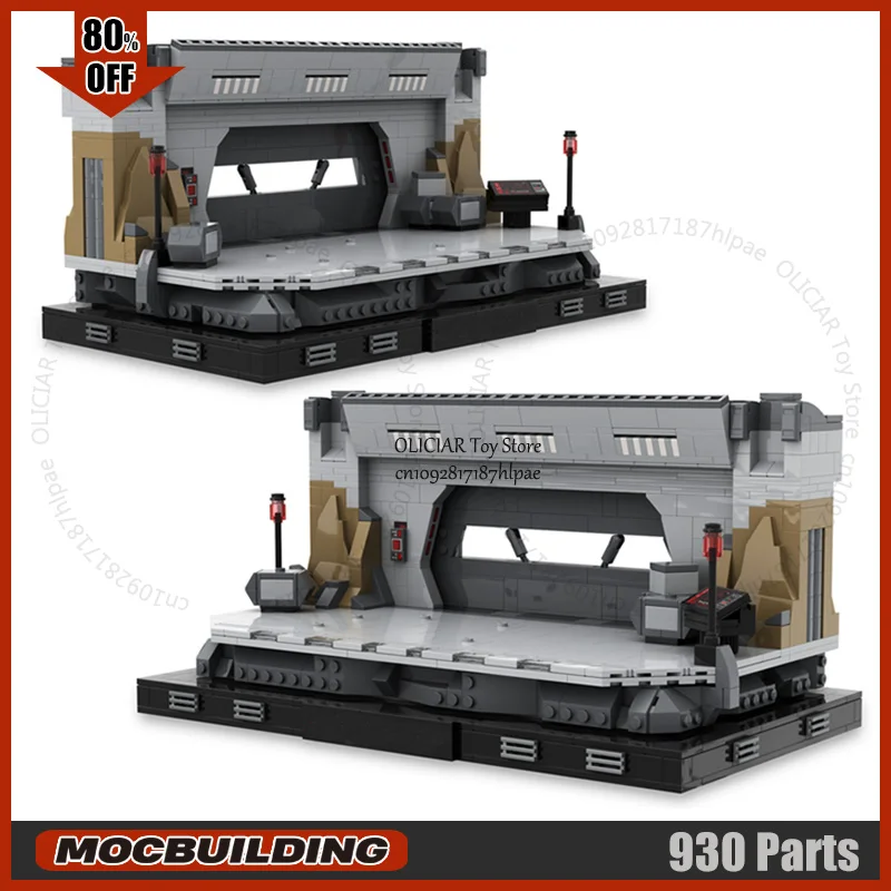 

Space MOC Building Blocks Final Stand Diorama Model DIY Assemble Bricks Technology Display Creative Toys Collection Gifts