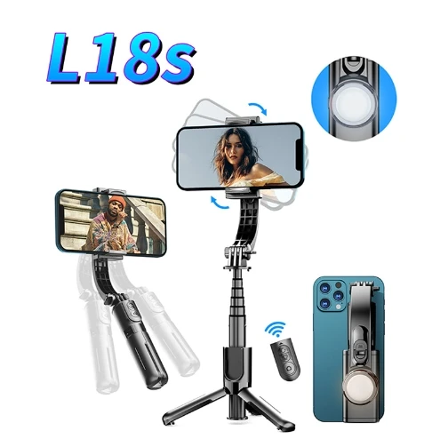 Handheld Bluetooth Selfie Stick Anti Shake Face Following Gimbal Multi-Function Gimbal Stabilizer 2024 New Fashion Stable Tripod