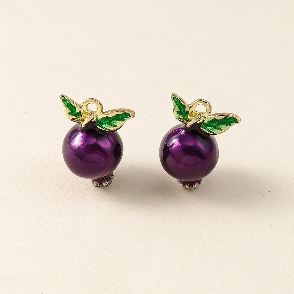 5pcs Cute Fruit Charms for DIY Jewelry Making