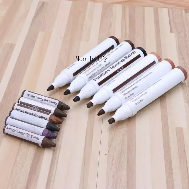 Imagem -03 - Móveis Touch up Kit Marcadores e Filler Sticks Arranhões de Madeira Restaurar Kit Scratch Patch Paint Pen Reparação de Madeira Composto