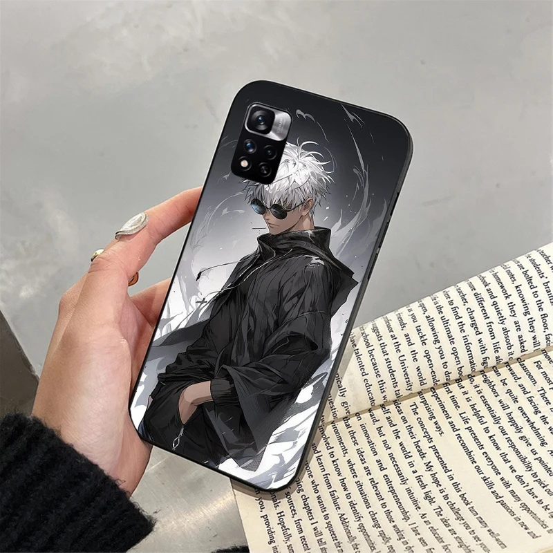 Jujutsu Kaisen Satoru Gojo حافظة لهاتف Xiaomi Redmi note 13 12 Pro 11S 11 10 Pro 10S 12S Redmi 10 9C 13C