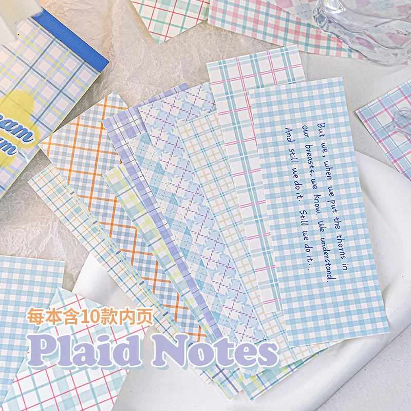 

200 листов/набор INS, повседневный блокнот для скрапбукинга, сделай сам, декор, клетчатый модный журнал, фон, липкие заметки, студенческие принадлежности