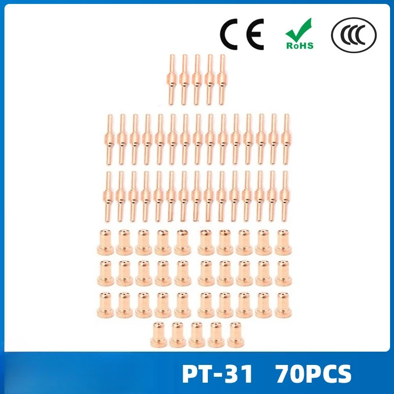 

Защитный чехол для электродного сопла LG40, разветвитель PT-31/Wenzhou 40A, аксессуары для плазменной резки, 70 шт.
