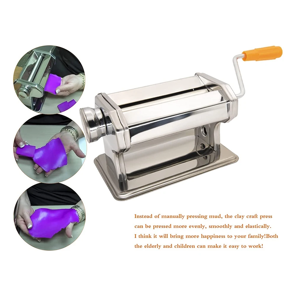 Clay Presser Machine Polymer Clay Roller Machine Clay Conditioning Machine Effortless Mixing Blending Colors