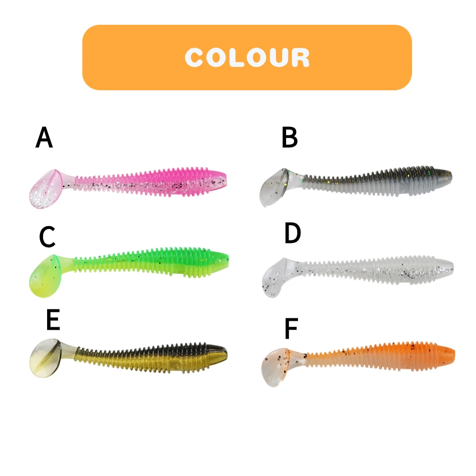 MUKUN 40PCS Mini Weiche Angeln Köder 0,37g/3,5 cm Kleine Ttail Wurm Köder Wobbler Isca Pesca Karpfen künstliche Köder Angelgerät – Detail 6