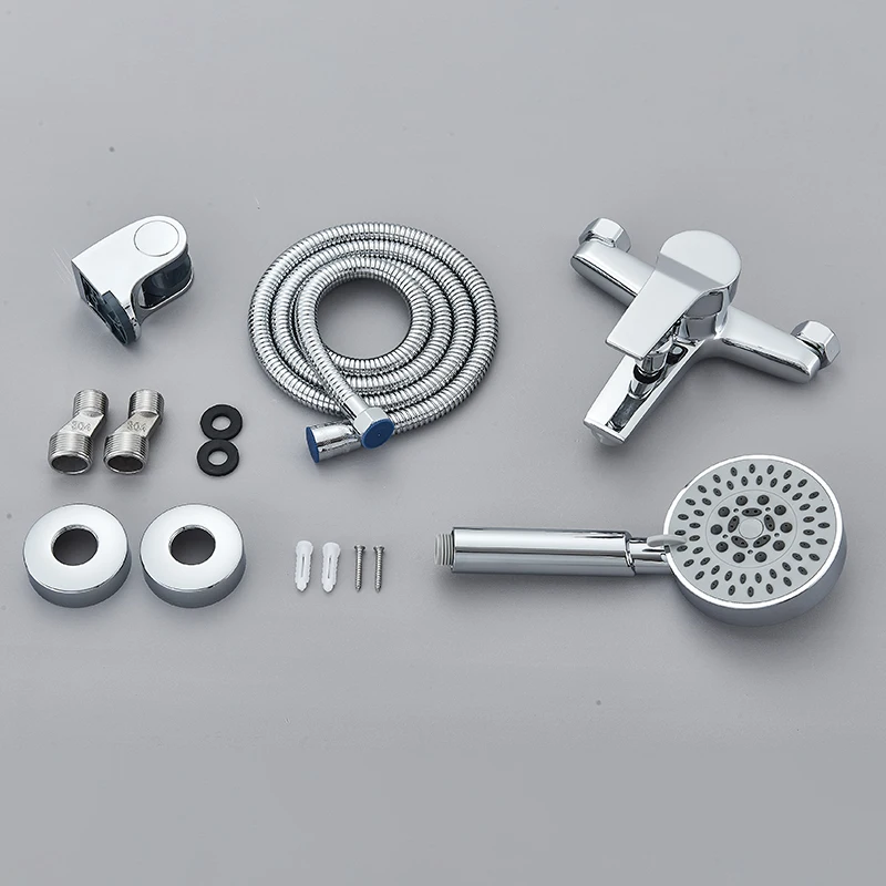 Matte Black Bathroom Shower Faucet Bathtub Hot Cold Water Mixer Tap Black Chrome Bathroom Shower Faucet Mixer Taps