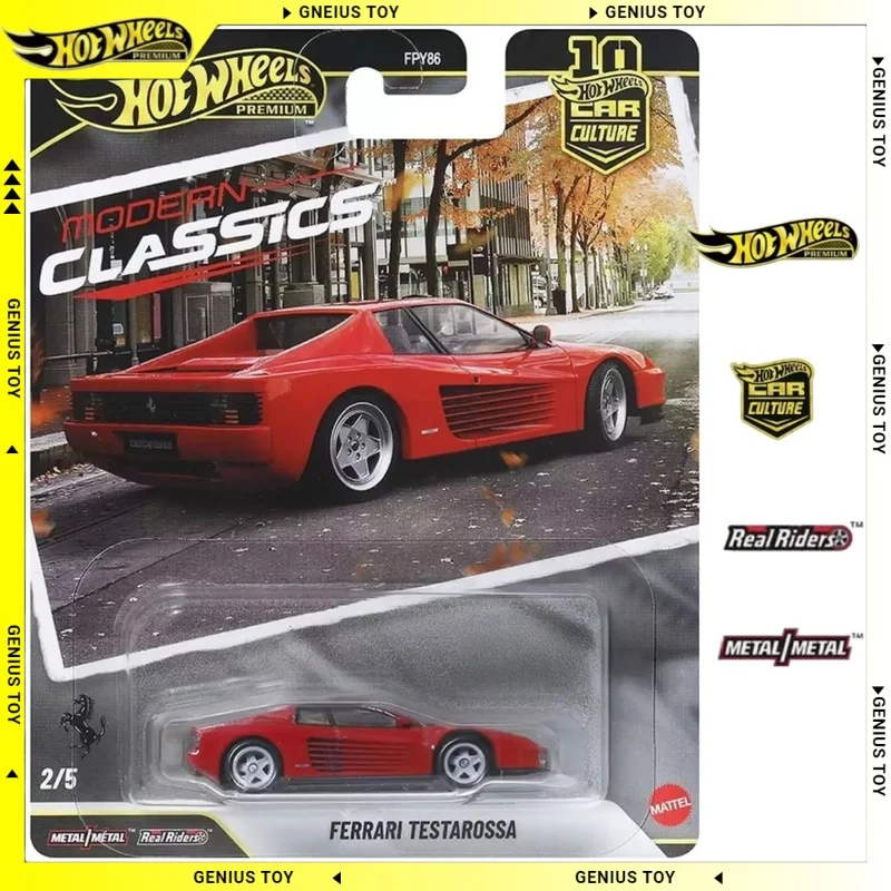 

Коллекционная модель Hot Wheels 2026 Car Culture Modern Classics FERRARI TESTAROSSA 1:64, литая под давлением, из металлического сплава, культовый спортивный автомобиль с клиновидным кузовом