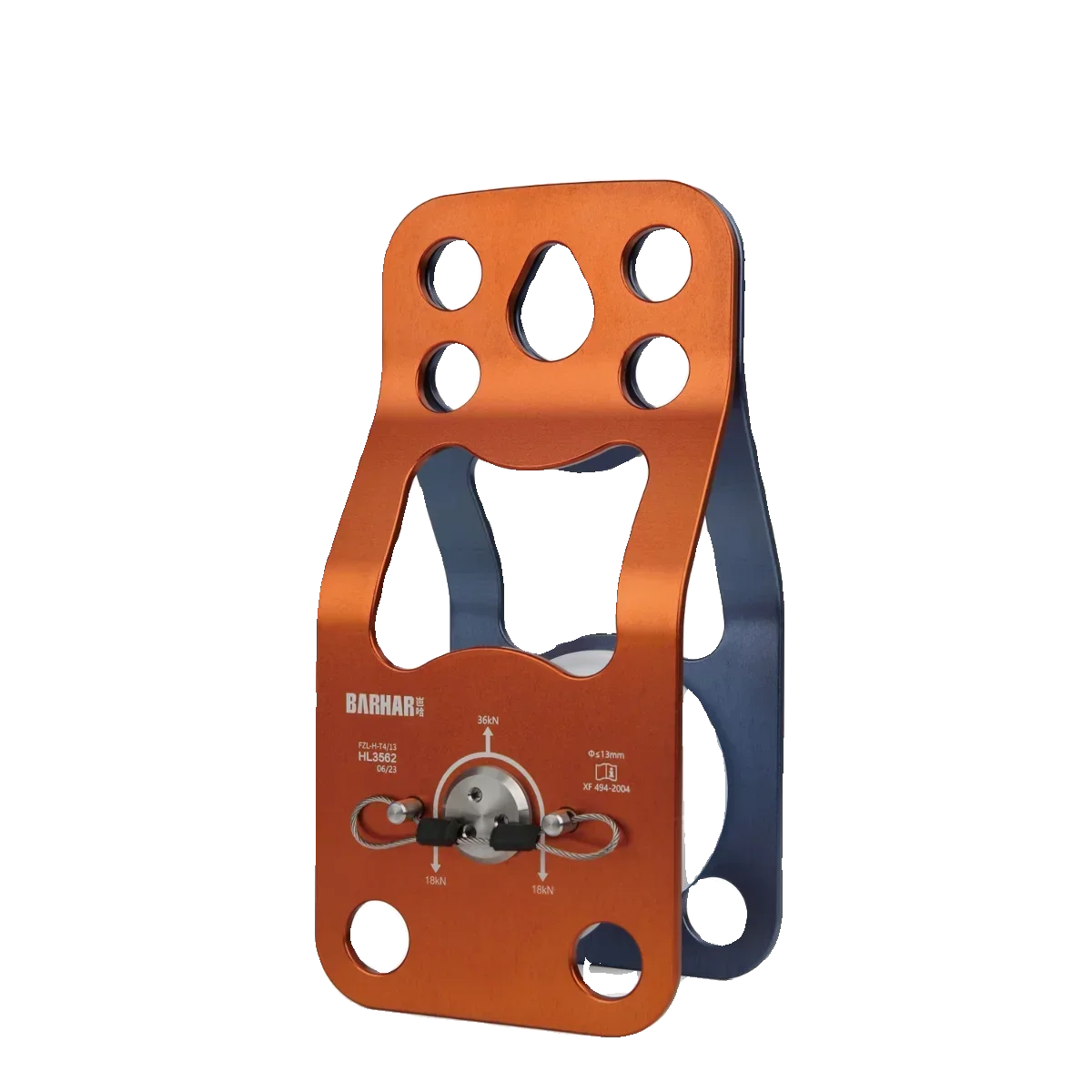 

In stock 36kN Outdoor Rock Climbing Gear Aluminum-Steel Zip Line Pulley System Big Passing Pulley Snow Ice Equipment Climbing Ac
