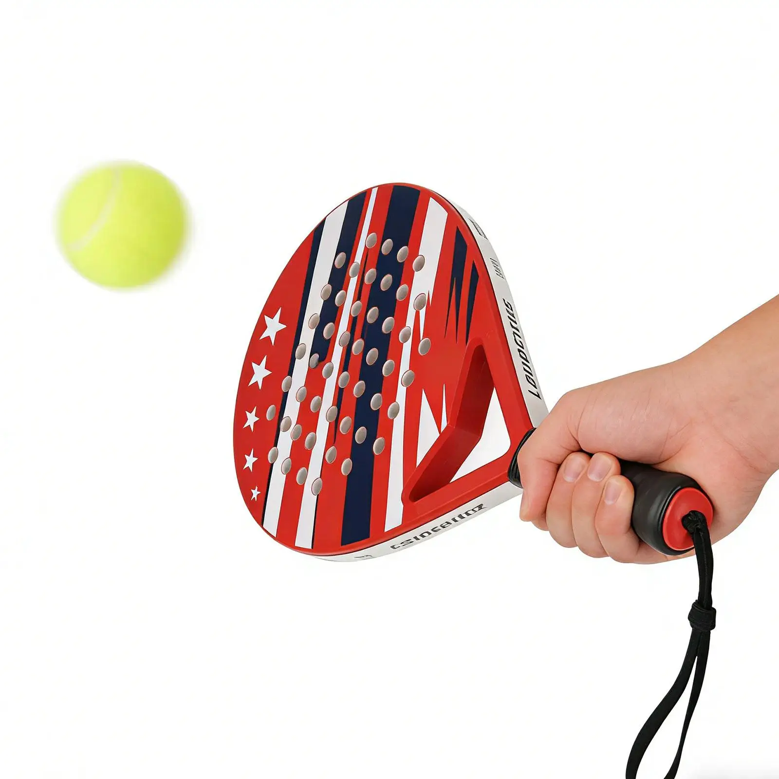 Raqueta de Pádel, Raqueta de Tenis Compacta, Ligera, Antideslizante, para Deportes al Aire Libre, Entrenamiento Profesional, Entretenimiento