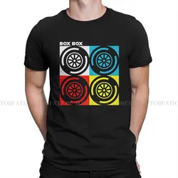 Box Box  F1 Round Collar TShirt Formula 1 F1 Pure Cotton Classic T Shirt Men Clothes Individuality Fluffy Big Sale