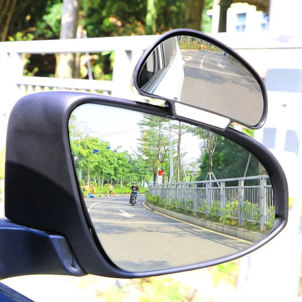 Car Mirror 360 Degree Adjustable Wide Angle Side Rear Mirrors blind spot Snap way for parking Auxiliary rear view mirror