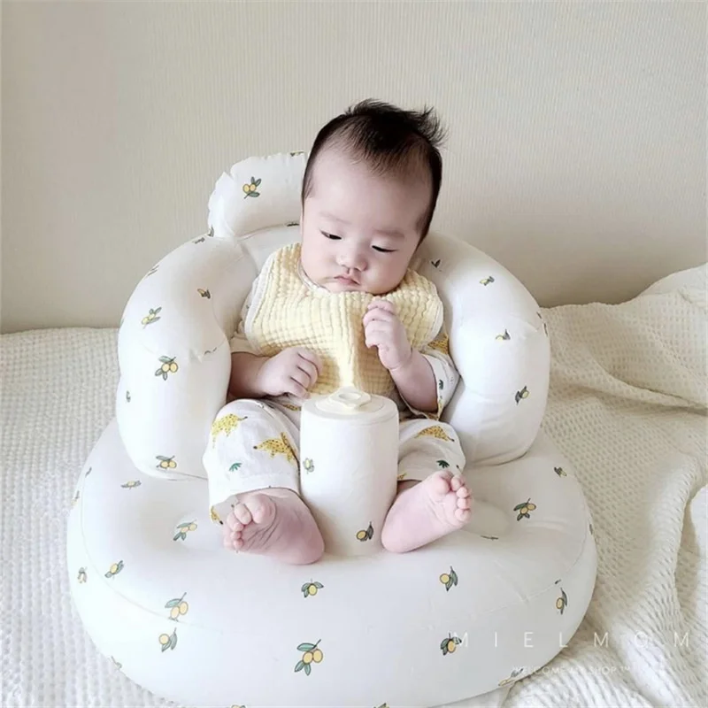 Korean Style Baby Inflatable Seat Baby Safety Swimming Chair Folding Swimming Pool Children\'s Bathtub Game Bobo Ball Play Pool