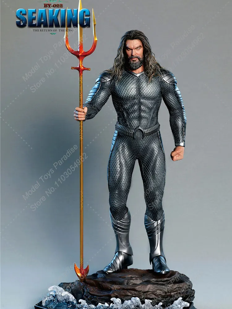 BY-ART BY-022 1/6 Male Soldier Arthur Curry Super Hero Seaking Aquaman With Trident Full Set 12'' Action Figure Collectible Doll