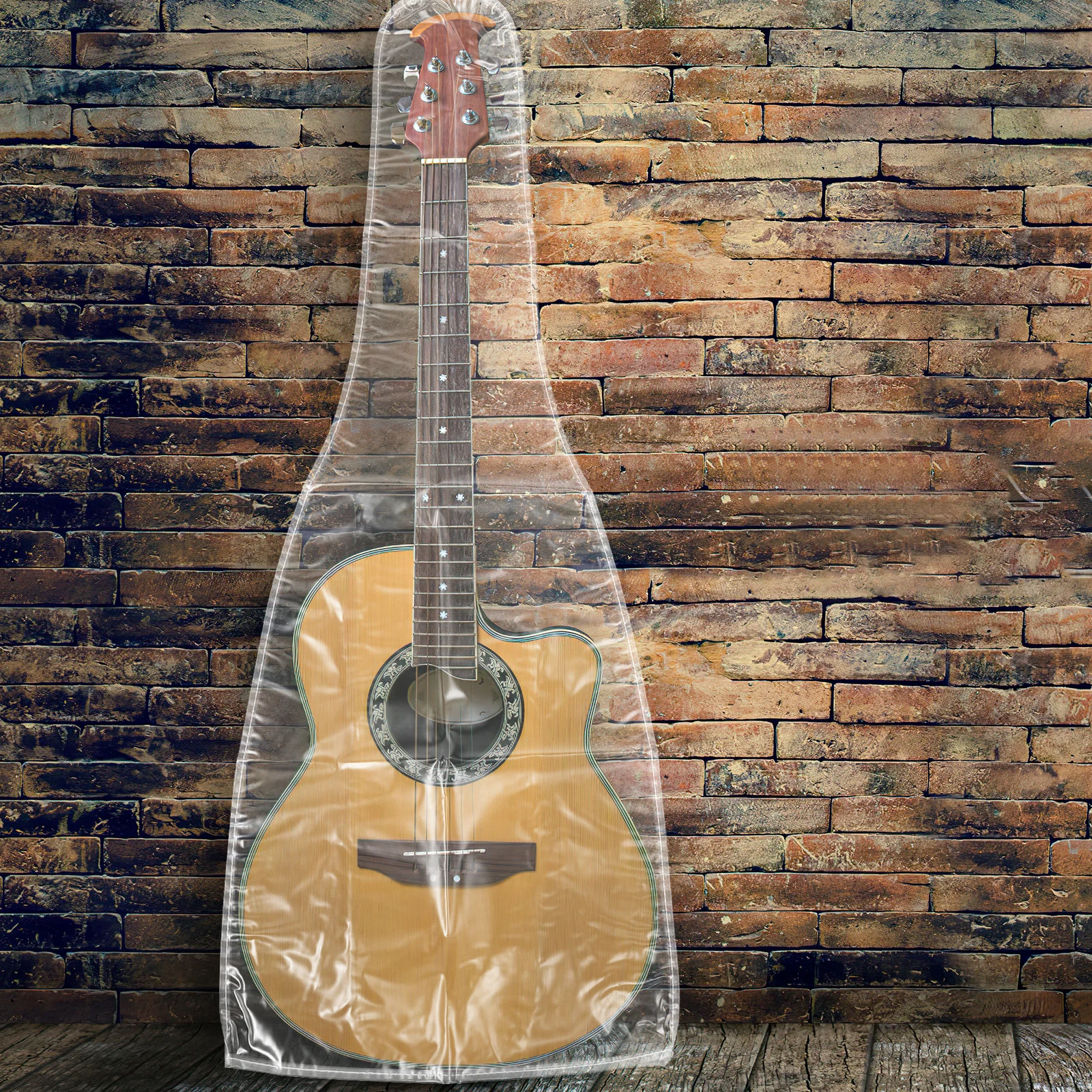 

Dust Cover for Guitar Waterproof PVC Protective Case Transparent Travel Cover for Electric Folk Bass Foldable Shield